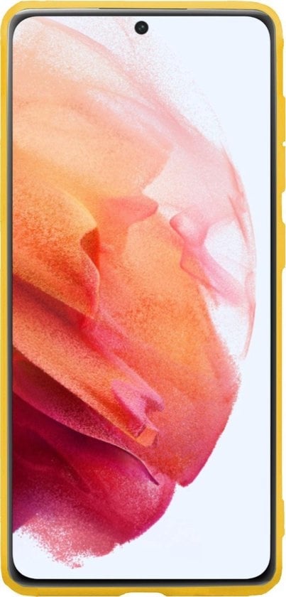 Forterra Samsung S21 Plus Hoesje Siliconen Backcover Lichtgewicht - Geel