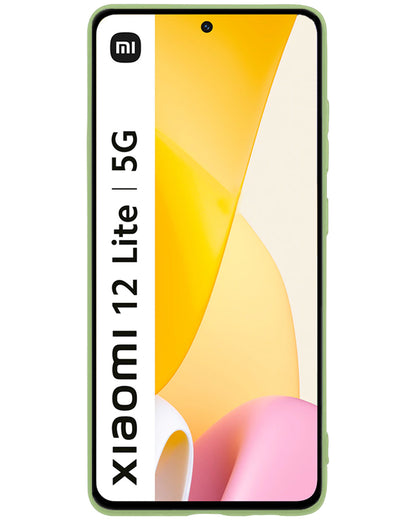 Forterra Xiaomi 12 Lite Hoesje Siliconen Backcover Lichtgewicht - Groen
