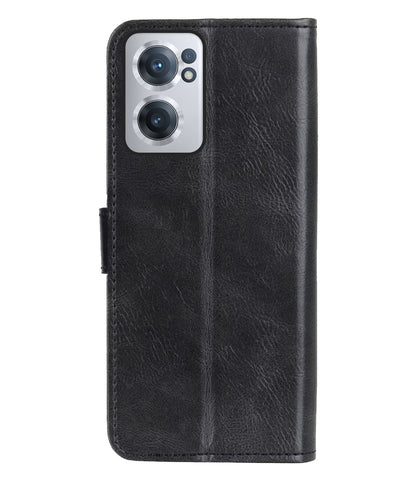 Forterra OnePlus Nord CE 2 Hoesje Bookcase Cover met Kaarthouder - Zwart