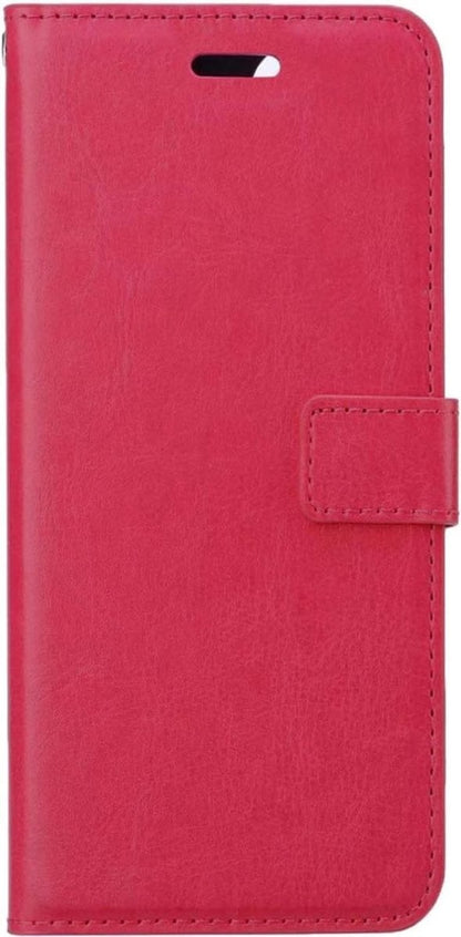 Forterra Samsung A32 4G Hoesje Bookcase Cover met Kaarthouder - Donkerroze