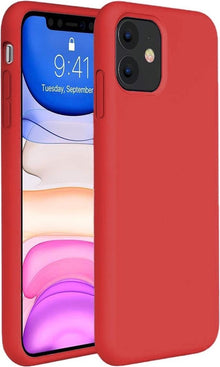 Forterra iPhone 11 Hoesje Siliconen Backcover Lichtgewicht - Rood