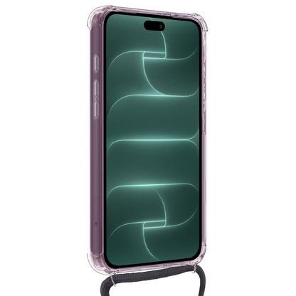 Forterra iPhone 18 Pro Hoesje met Koord Backcover Shockproof - Transparant