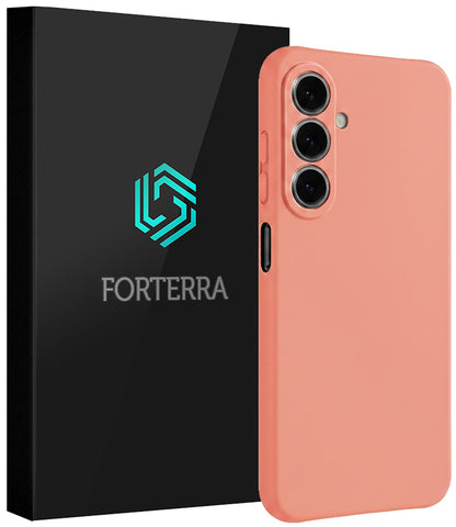 Forterra Samsung A27 Hoesje Siliconen Backcover Lichtgewicht - Perzik