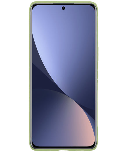Forterra Xiaomi 12 Hoesje Siliconen Backcover Lichtgewicht - Groen