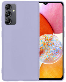 Forterra Samsung A14 Hoesje Siliconen Backcover Lichtgewicht - Lila