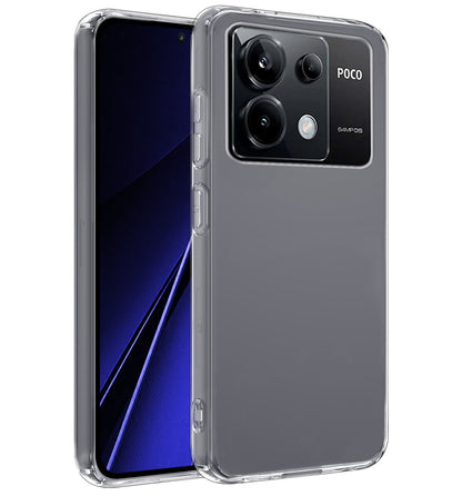 Forterra Xiaomi Poco X6 Hoesje Siliconen Backcover Lichtgewicht - Transparant