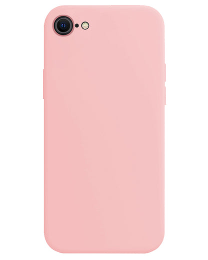 Forterra iPhone SE 2022 Hoesje Siliconen Backcover Lichtgewicht - Lichtroze