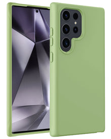 Forterra Samsung S24 Ultra Hoesje Siliconen Backcover Lichtgewicht - Groen