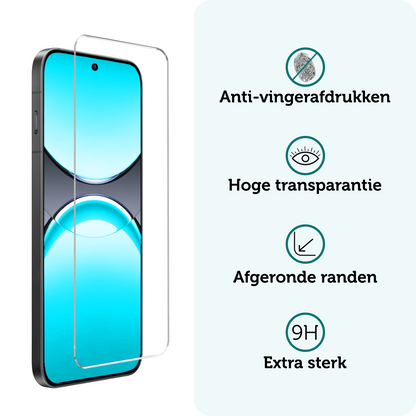 Forterra OPPO Find X8 Screenprotector Gehard Glas - Anti-kras