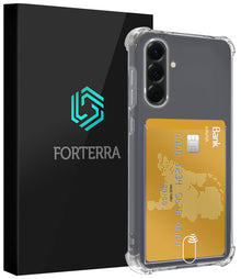Forterra Samsung A36 Hoesje Kaarthouder Backcover Shockproof - Transparant