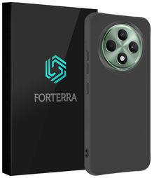 Forterra Oppo Reno 12 F Hoesje Siliconen Backcover Lichtgewicht - Zwart
