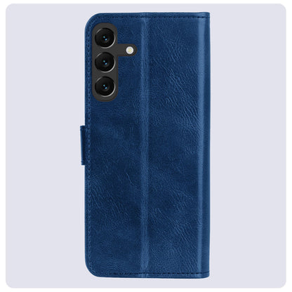 Forterra Samsung S24 Hoesje Bookcase Cover met Kaarthouder - Donkerblauw