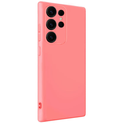 Forterra Samsung S25 Ultra Hoesje Siliconen Backcover Lichtgewicht - Licht Roze