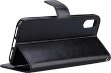 Forterra iPhone XR Hoesje Bookcase Cover met Kaarthouder - Zwart