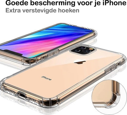 Forterra iPhone 11 Pro Hoesje Shockproof Backcover Siliconen - Transparant