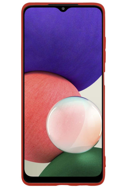 Forterra Samsung M22 Hoesje Siliconen Backcover Lichtgewicht - Rood