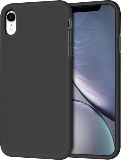 Forterra iPhone XR Hoesje Siliconen Backcover Lichtgewicht - Zwart