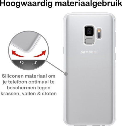 Forterra Samsung S9 Hoesje Siliconen Backcover Lichtgewicht - Transparant
