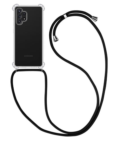 Forterra Samsung A32 5G Hoesje met Koord Backcover Shockproof - Transparant