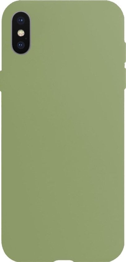 Forterra iPhone X Hoesje Siliconen Backcover Lichtgewicht - Groen
