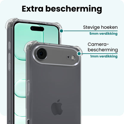 Forterra iPhone Air Hoesje Shockproof Backcover Siliconen - Transparant