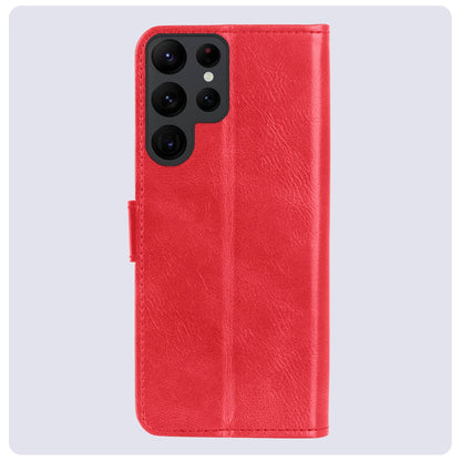 Forterra Samsung S24 Ultra Hoesje Bookcase Cover met Kaarthouder - Rood