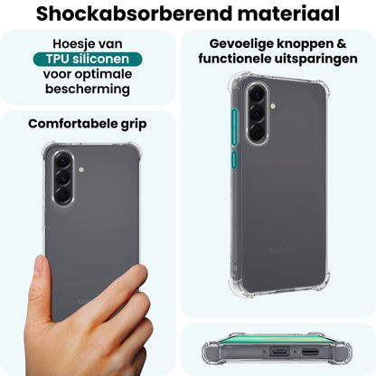 Forterra Samsung A26 Hoesje Shockproof Backcover Siliconen - Transparant