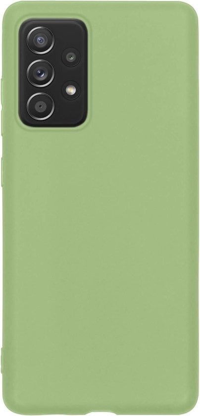 Forterra Samsung A52s Hoesje Siliconen Backcover Lichtgewicht - Groen