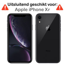 Forterra iPhone XR Hoesje Bookcase Cover met Kaarthouder - Donkerblauw