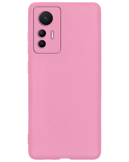 Forterra Xiaomi 12 Lite Hoesje Siliconen Backcover Lichtgewicht - Lichtroze