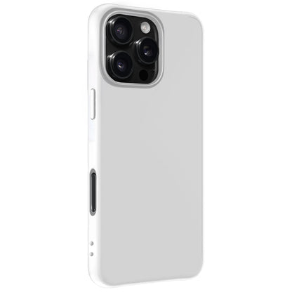 Forterra iPhone 16 Pro Max Hoesje Siliconen Backcover Lichtgewicht - Wit