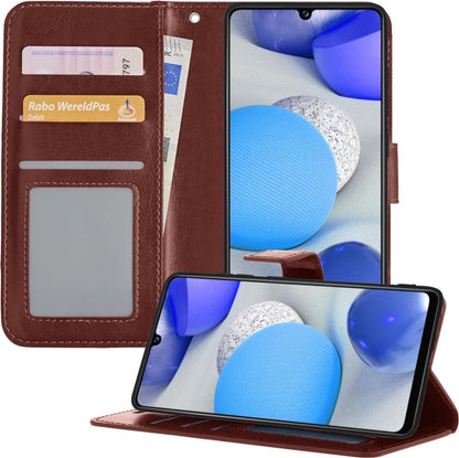 Forterra Samsung A42 Hoesje Bookcase Cover met Kaarthouder - Bruin