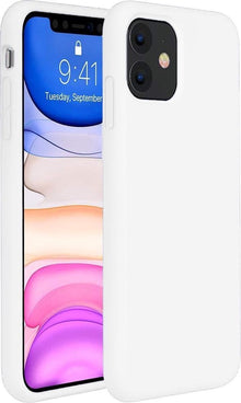 Forterra iPhone 11 Hoesje Siliconen Backcover Lichtgewicht - Wit