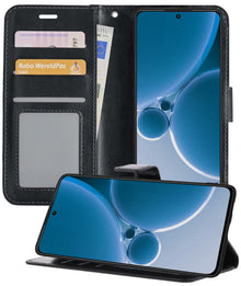 Forterra OnePlus Nord 3 Hoesje Bookcase Cover met Kaarthouder - Zwart