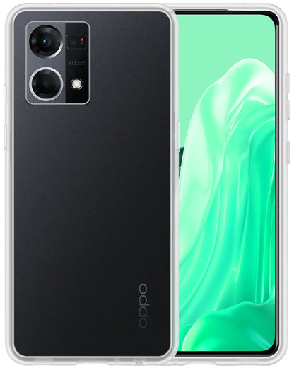 Forterra OPPO Reno 7 Hoesje Siliconen Backcover Lichtgewicht - Transparant