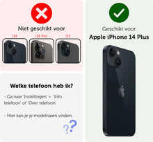 Forterra iPhone 14 Plus Hoesje Kaarthouder Hard Case Shockproof - Grijs