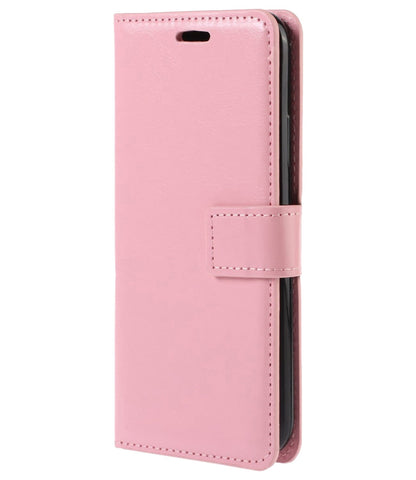 Forterra Samsung M22 Hoesje Bookcase Cover met Kaarthouder - Lichtroze
