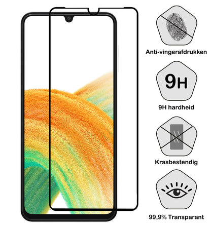 Forterra Samsung A33 Screenprotector Gehard Glas - Full Screen