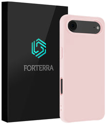Forterra iPhone Air Hoesje Siliconen Backcover Lichtgewicht - Lichtroze