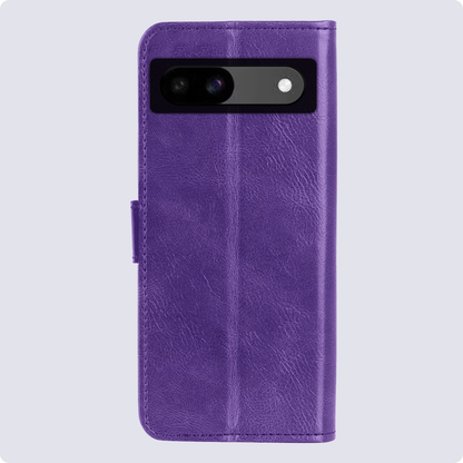 Forterra Google Pixel 8a Hoesje Bookcase Cover met Kaarthouder - Paars