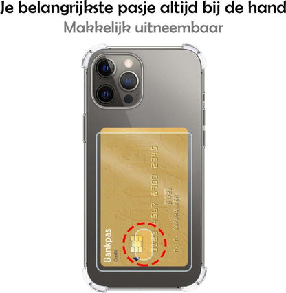 Forterra iPhone 11 Pro Hoesje Kaarthouder Backcover Shockproof - Transparant
