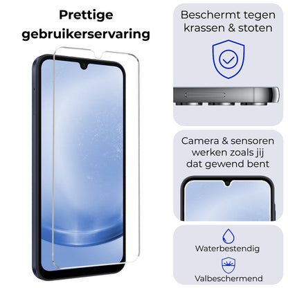 Forterra Samsung A25 Screenprotector Gehard Glas - Anti-kras