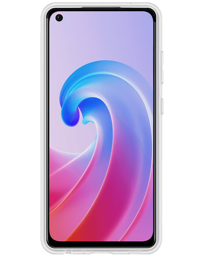 Forterra OPPO A76 Hoesje Siliconen Backcover Lichtgewicht - Transparant
