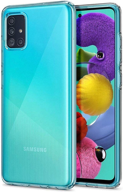 Forterra Samsung A71 Hoesje Siliconen Backcover Lichtgewicht - Transparant