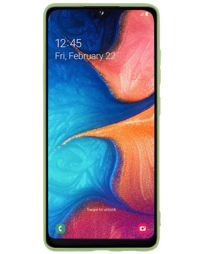 Forterra Samsung A20e Hoesje Siliconen Backcover Lichtgewicht - Groen