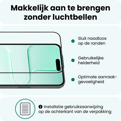 Forterra iPhone Air Screenprotector Gehard Glas - Full Screen