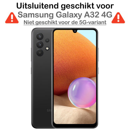 Forterra Samsung A32 4G Hoesje Siliconen Backcover Lichtgewicht - Geel