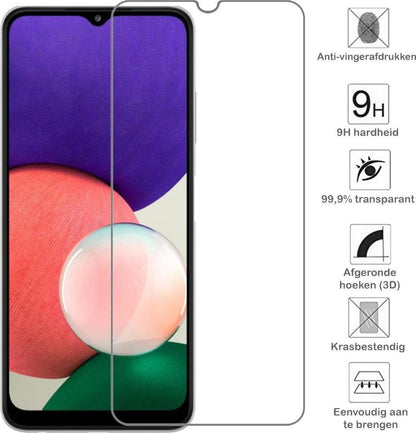 Forterra Samsung A22 4G Screenprotector Gehard Glas - Anti-kras