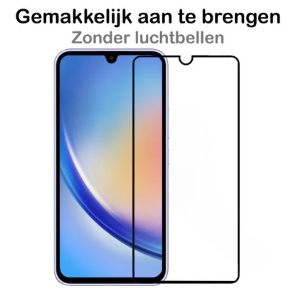Forterra Samsung A34 Screenprotector Gehard Glas - Full Screen