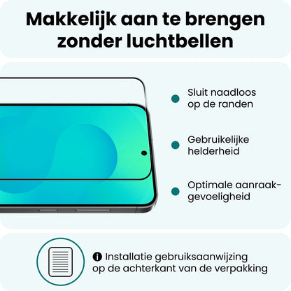 Forterra Samsung S25 Plus Screenprotector Gehard Glas - Full Screen
